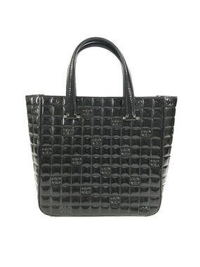 Chanel Handbag Choco Bar Logo CC Enamel Black